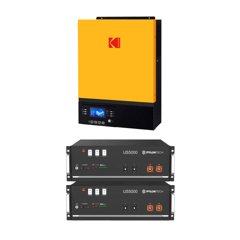 1x KODAK  Plus 7.2 kW Inverter + 2x Pylontech 4.8 kWh Battery